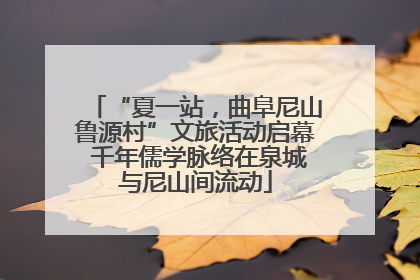 “夏一站，曲阜尼山鲁源村”文旅活动启幕 千年儒学脉络在泉城与尼山间流动