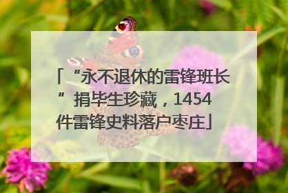 “永不退休的雷锋班长”捐毕生珍藏，1454件雷锋史料落户枣庄