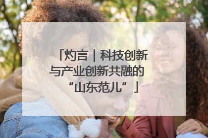 灼言｜科技创新与产业创新共融的“山东范儿”