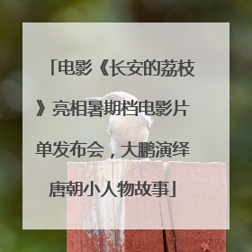 电影《长安的荔枝》亮相暑期档电影片单发布会，大鹏演绎唐朝小人物故事