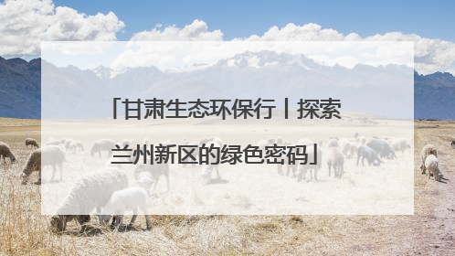 甘肃生态环保行丨探索兰州新区的绿色密码