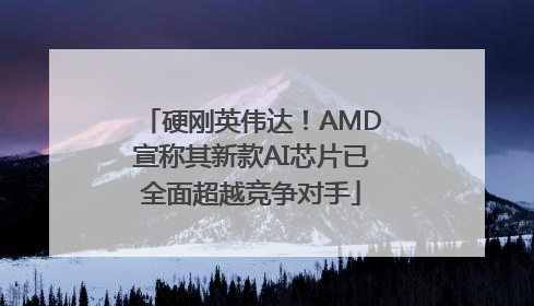 硬刚英伟达！AMD宣称其新款AI芯片已全面超越竞争对手