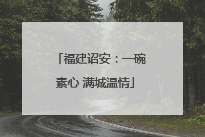 福建诏安：一碗素心 满城温情
