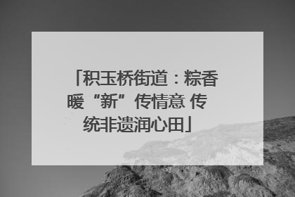 积玉桥街道：粽香暖“新”传情意 传统非遗润心田