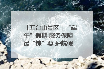 五台山景区｜“端午”假期 服务保障最“粽”要 护航假期“不打烊”