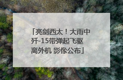 亮剑西太！大雨中歼-15带弹起飞驱离外机 影像公布