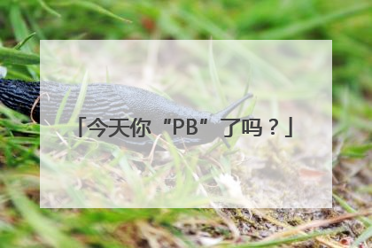 今天你“PB”了吗？