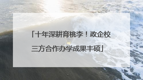 十年深耕育桃李！政企校三方合作办学成果丰硕