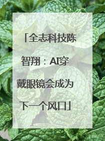 全志科技陈智翔：AI穿戴眼镜会成为下一个风口