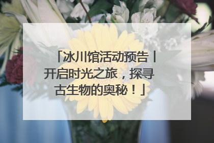 冰川馆活动预告丨开启时光之旅，探寻古生物的奥秘！