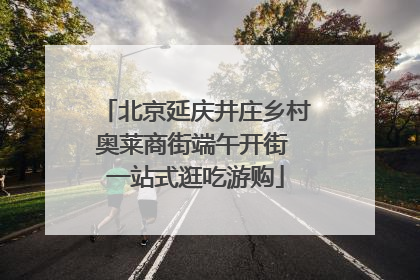 北京延庆井庄乡村奥莱商街端午开街 一站式逛吃游购
