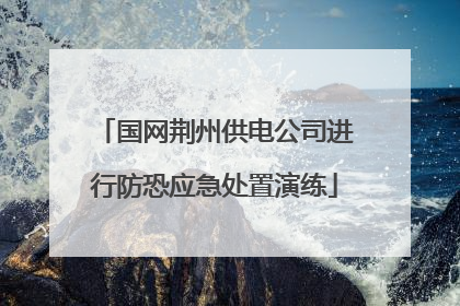国网荆州供电公司进行防恐应急处置演练