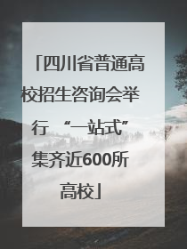 四川省普通高校招生咨询会举行 “一站式”集齐近600所高校