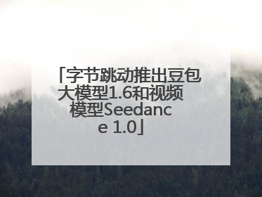 字节跳动推出豆包大模型1.6和视频模型Seedance 1.0