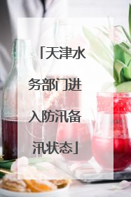 天津水务部门进入防汛备汛状态
