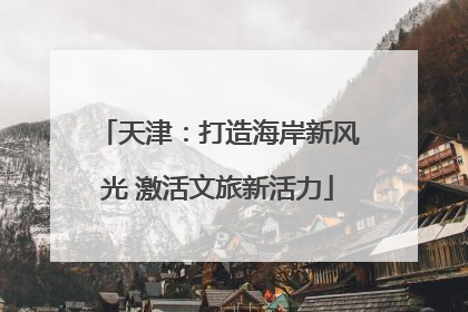天津：打造海岸新风光 激活文旅新活力