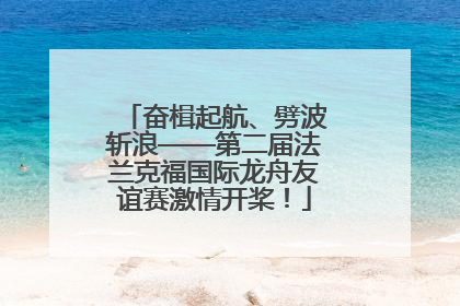 奋楫起航、劈波斩浪——第二届法兰克福国际龙舟友谊赛激情开桨！