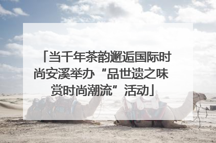 当千年茶韵邂逅国际时尚安溪举办“品世遗之味 赏时尚潮流”活动