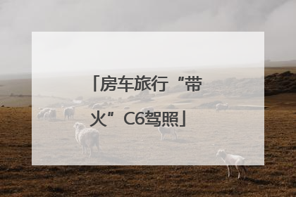 房车旅行“带火”C6驾照
