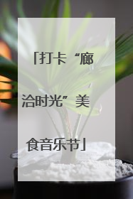 打卡“廊洽时光”美食音乐节