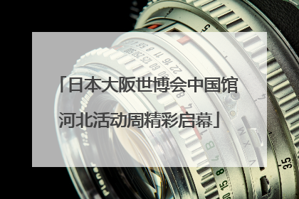 日本大阪世博会中国馆河北活动周精彩启幕