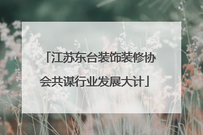 江苏东台装饰装修协会共谋行业发展大计