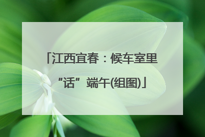 江西宜春：候车室里“话”端午(组图)