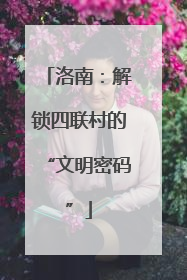 洛南：解锁四联村的“文明密码”