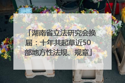 湖南省立法研究会换届：十年共起草近50部地方性法规、规章