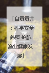自贡贡井：科学安全养殖 护航渔业健康发展