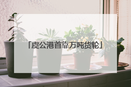虞公港首靠万吨货轮