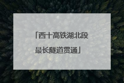 西十高铁湖北段最长隧道贯通