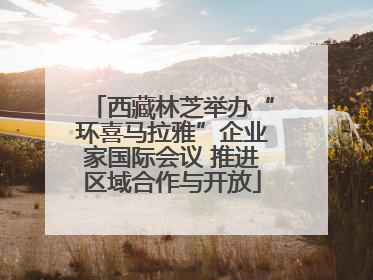 西藏林芝举办“环喜马拉雅”企业家国际会议 推进区域合作与开放