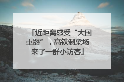 近距离感受“大国重器”，高铁制梁场来了一群小访客