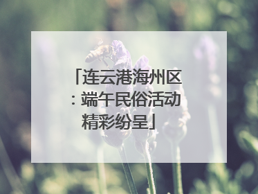连云港海州区：端午民俗活动精彩纷呈