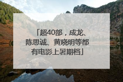 超40部，成龙、陈思诚、黄晓明等都有电影上暑期档