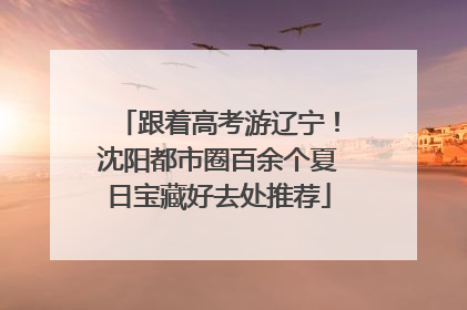 跟着高考游辽宁！沈阳都市圈百余个夏日宝藏好去处推荐