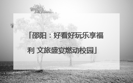 邵阳：好看好玩乐享福利 文旅盛宴燃动校园