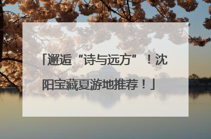 邂逅“诗与远方”！沈阳宝藏夏游地推荐！