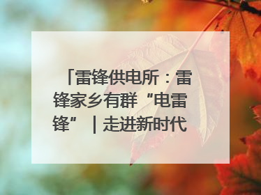 雷锋供电所：雷锋家乡有群“电雷锋”｜走进新时代“雷锋传人 长沙榜样”