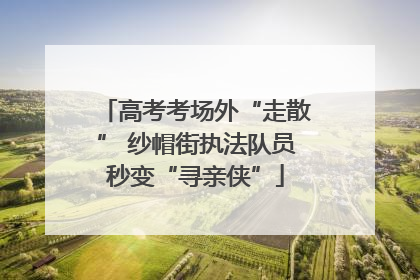 高考考场外“走散” 纱帽街执法队员秒变“寻亲侠”
