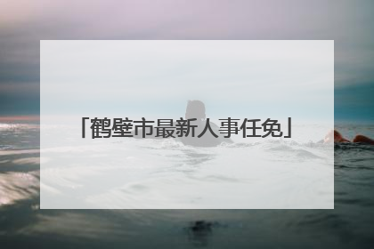 鹤壁市最新人事任免