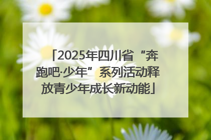 2025年四川省“奔跑吧·少年”系列活动释放青少年成长新动能