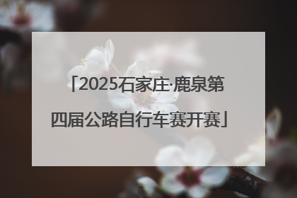 2025石家庄·鹿泉第四届公路自行车赛开赛