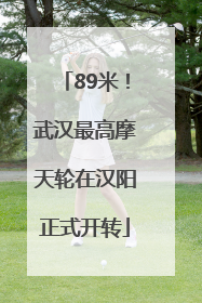 89米！武汉最高摩天轮在汉阳正式开转