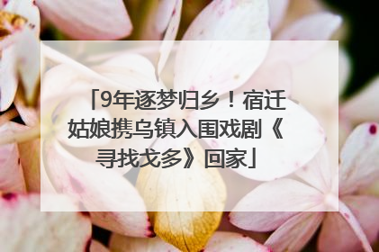 9年逐梦归乡！宿迁姑娘携乌镇入围戏剧《寻找戈多》回家